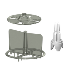 Roerwiel, meetwiel en as set (Formula Pro Mini)
