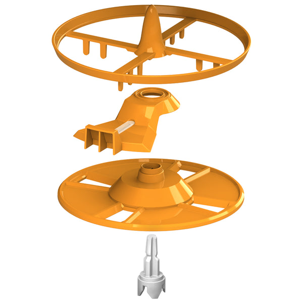 Ensemble hélice de mélange, roue de dosage et axe (Formula Pro Advanced Black-White et All White) - product thumbnail